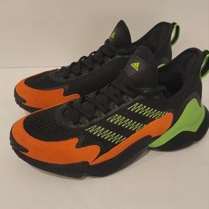 Adidas Mahomes Impact FLX Core Black Team Solar Orange sneakers  size 8